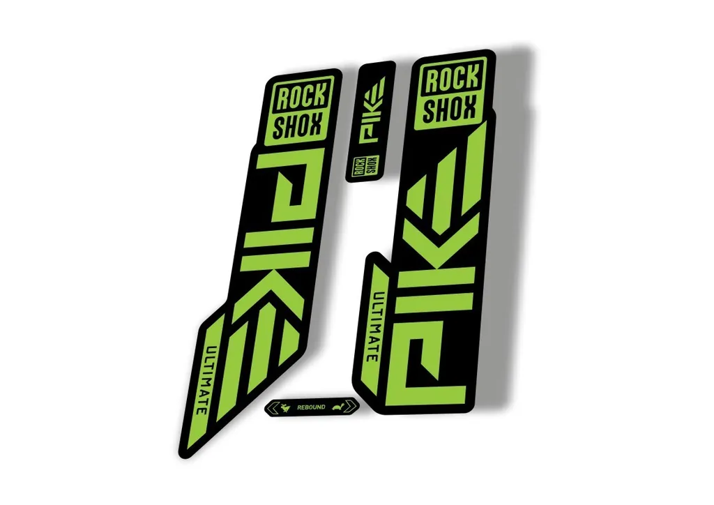Rock Shox PIKE ULTIMATE 2023 Mountain Bike Cycling Decal Sticker Adhesive Green