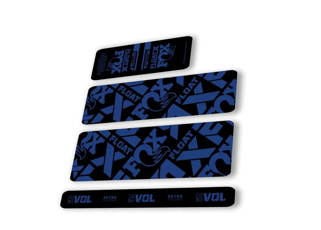 Fox 2022 Float X Performance Elite Rear Shock Suspension Sticker Decal Dark Blue
