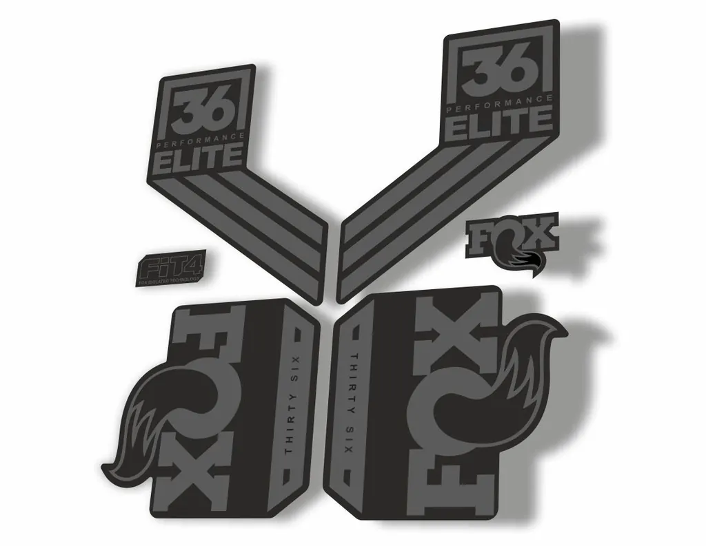FOX 36 Elite Performance 2017-18 Fork Suspension Factory Decal Sticker Gray
