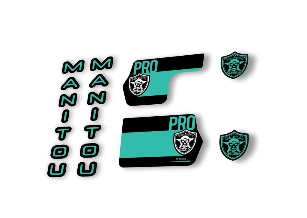 Manitou Circus Pro 2020 Fork Suspension Decal Kit Sticker Set Dolphin