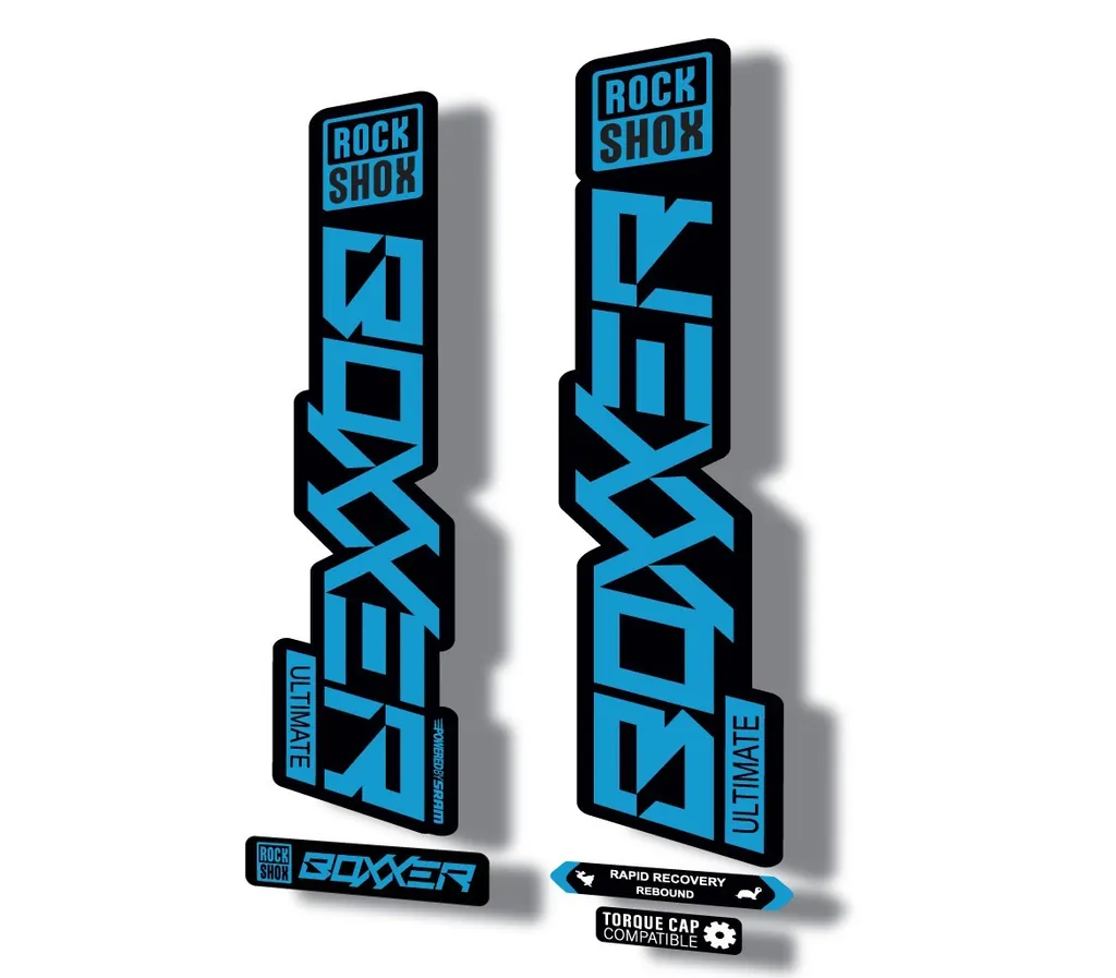 Rock Shox BOXXER 2020 ULTIMATE Mountain Bike Cycling Decal Adhesive Blue