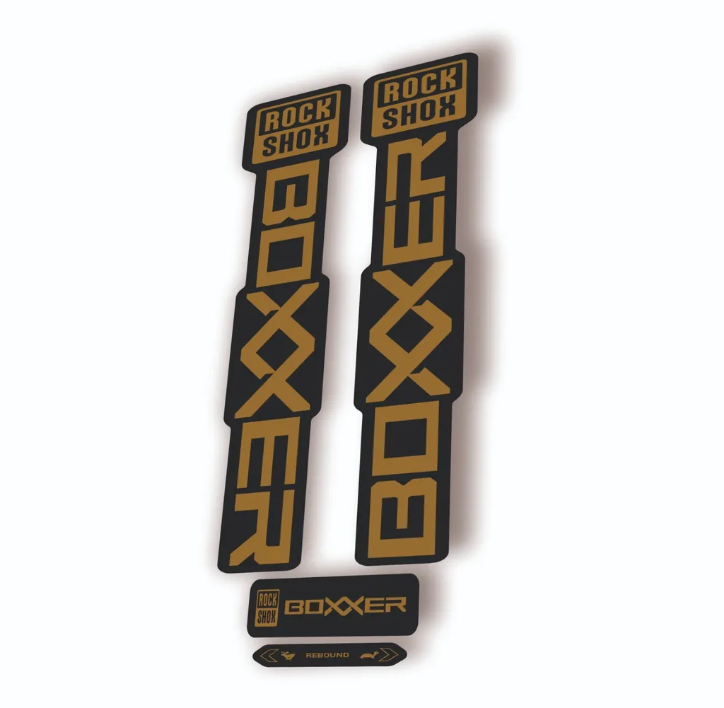 Rock Shox BOXXER 2024 ULTIMATE Mountain Bike Cycling Decal Adhesive Gold