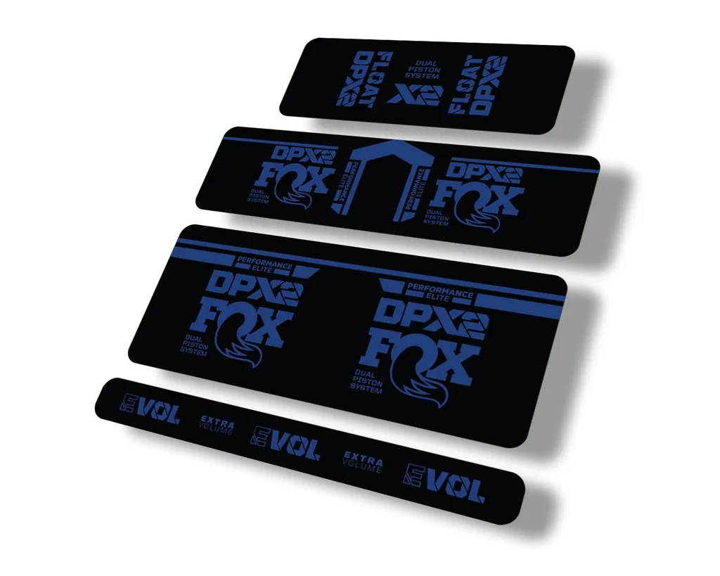 FOX Float DPX2 Performance Elite 2021 Rear Shock Sticker Decal Dark Blue