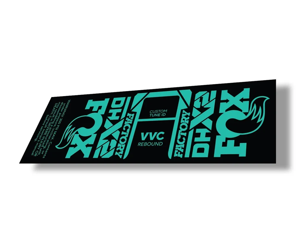 FOX Float DHX2 2021 Rear Shock Suspension Factory Sticker Decal Adhesive Dolphin