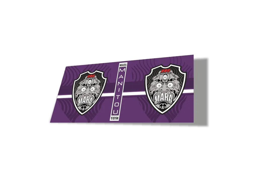 Manitou Mara 2020 Rear Shock Suspension Factory Sticker Decal Purple