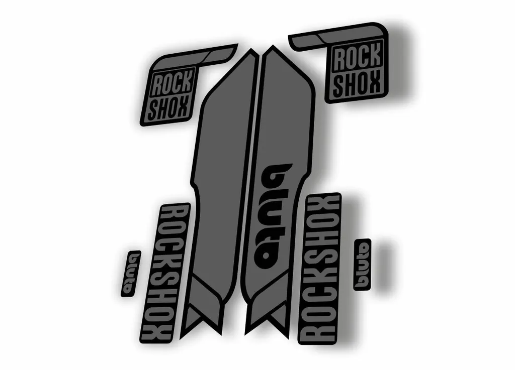 Rock Shox BLUTO 2016-17 Mountain Bike Cycling Fork Decal Sticker Gray
