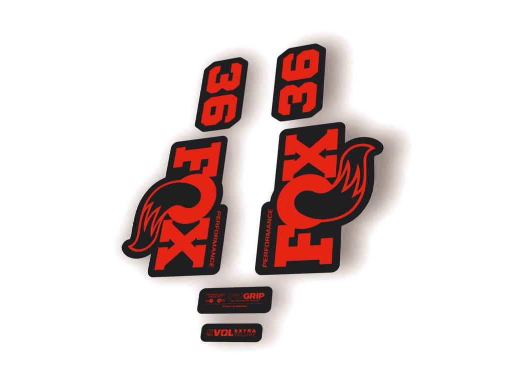 FOX 36 Performance 2026 Fork Factory Suspension Decal Sticker Adhesive Red