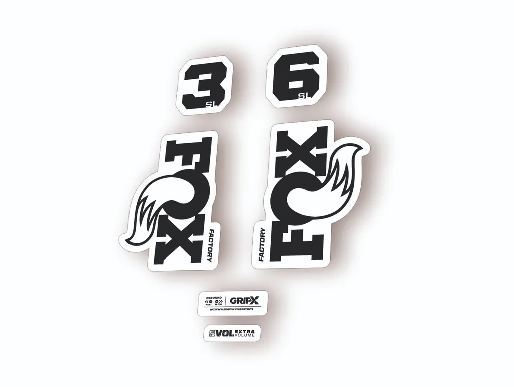 FOX 36 SL Factory 2026 Fork Decal Suspension Sticker Adhesive Black