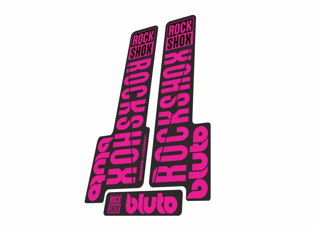 Rock Shox BLUTO 2018 Mountain Bike Cycling Decal Kit Sticker Pink