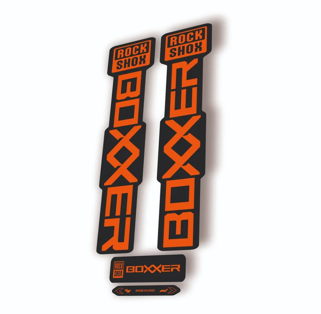 Rock Shox BOXXER 2024 ULTIMATE Mountain Bike Cycling Decal Adhesive Orange