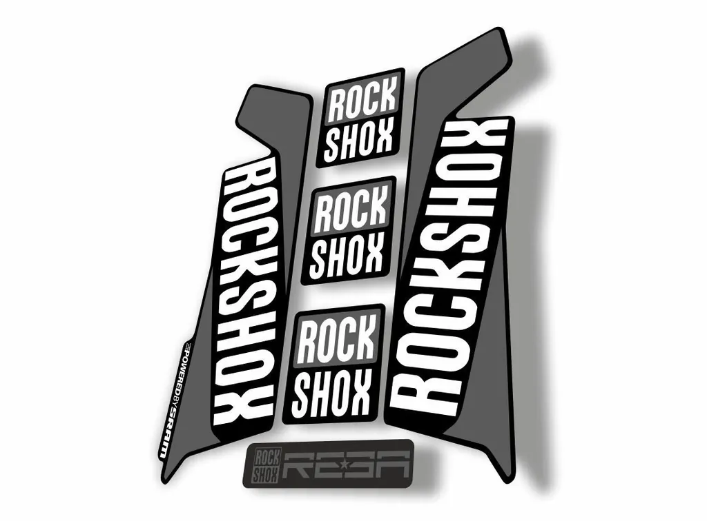 Rock Shox REBA 2016 Fork Decal Mountain Bike Cycling Sticker Adhesive Gray