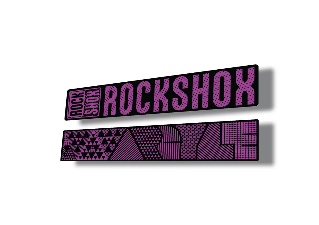 Rock Shox ARGYLE 2017 Fork Decal Mountain Bike Cycling Sticker Purple