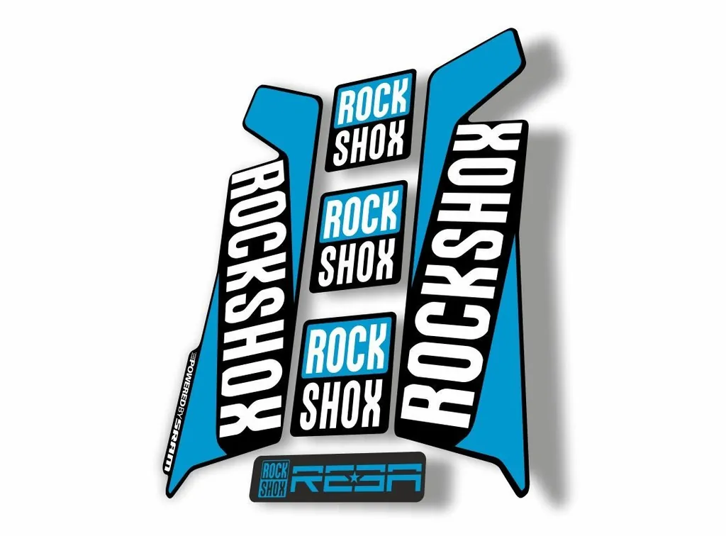 Rock Shox REBA 2016 Fork Decal Mountain Bike Cycling Sticker Adhesive Blue