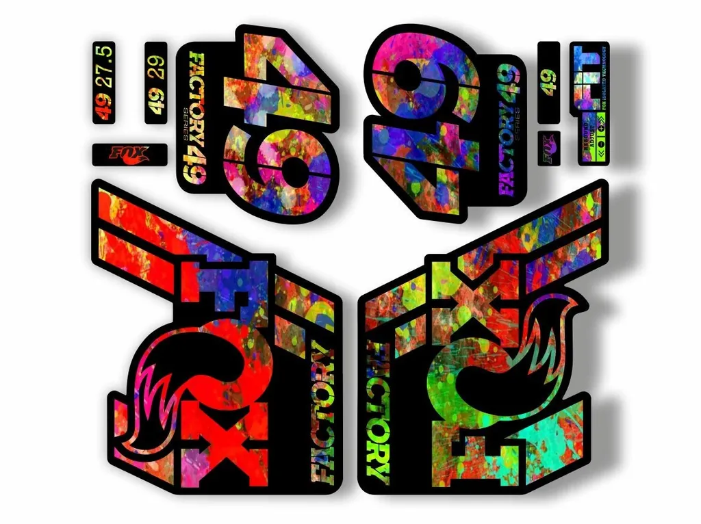 FOX 49 Float 2018-19 Forks Suspension Factory Decal Sticker Adhesive Oil Slick