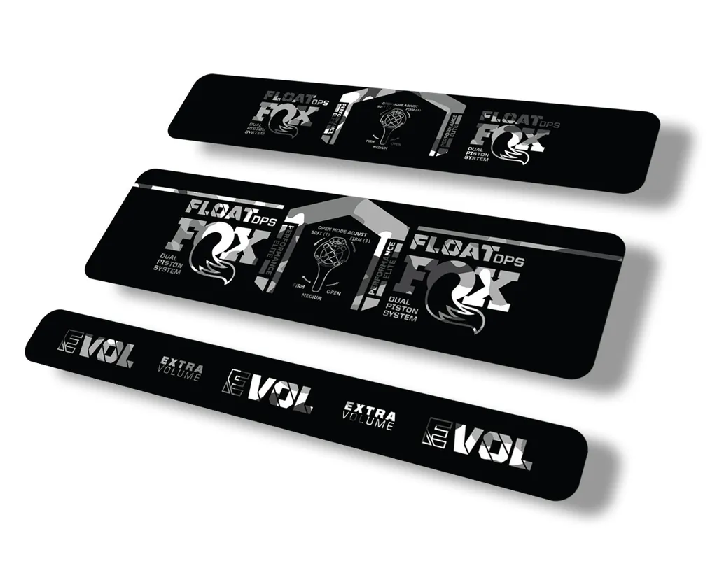 FOX Float DPS 2021 Performance Elite Rear Shock Sticker Decal White Camo