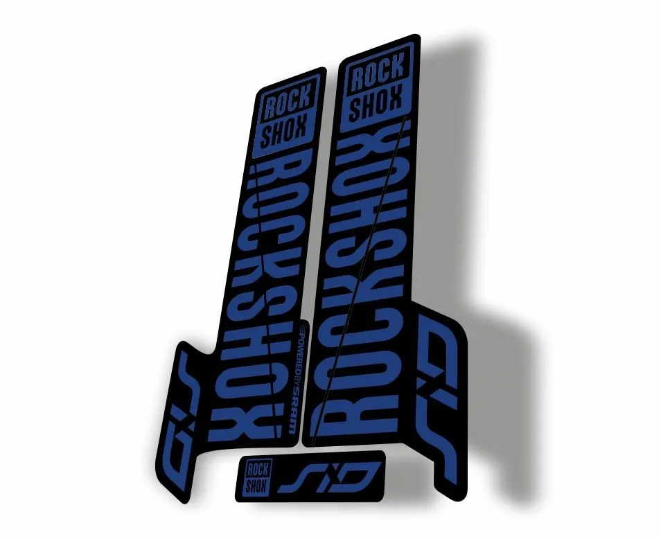 Rock Shox SID 2018 Mountain Bike Cycling Decal Kit Sticker Adhesive Dark Blue