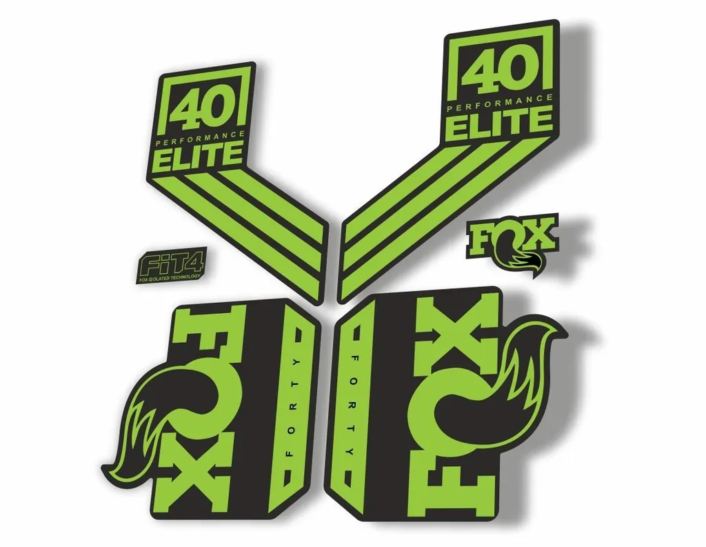FOX 40 Elite Performance 2017-18 Fork Suspension Factory Decal Sticker Green