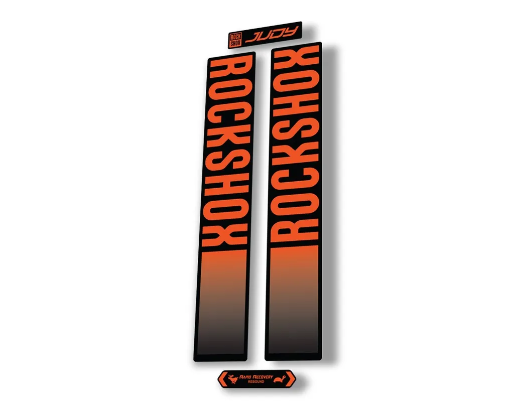 Rock Shox JUDY 2021 Fork Decal Mountain Bike Cycling Sticker Adhesive Orange