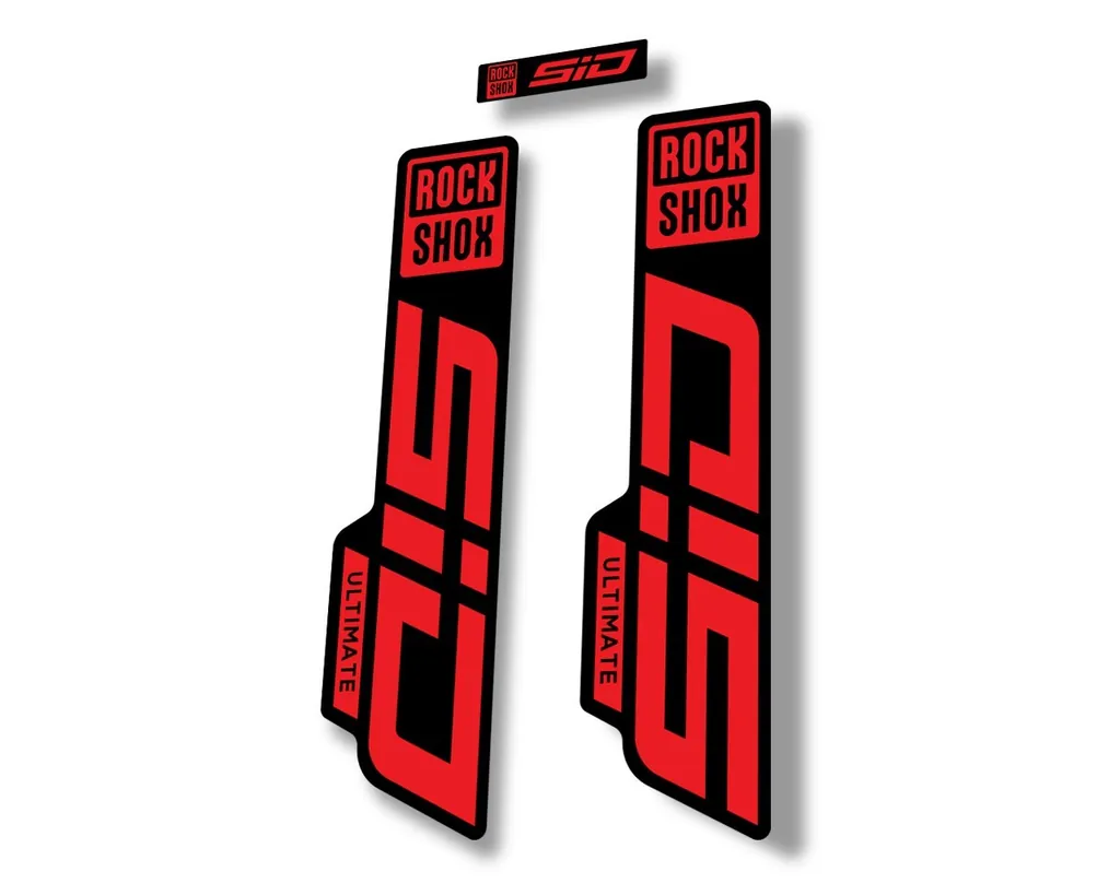 Rock Shox SID 2021 ULTIMATE Fork Decal Mountain Bike Cycling Sticker Red