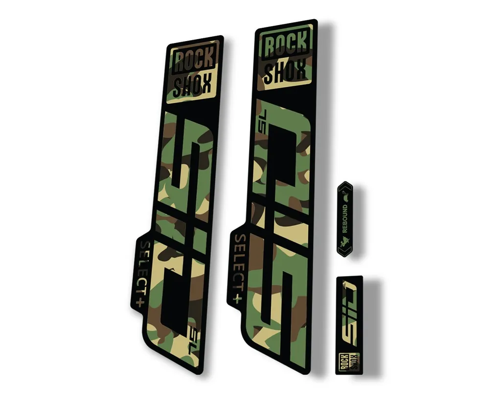 Rock Shox SID SL Select Plus 2021 Mountain Bike Cycling Decal Sticker Camo