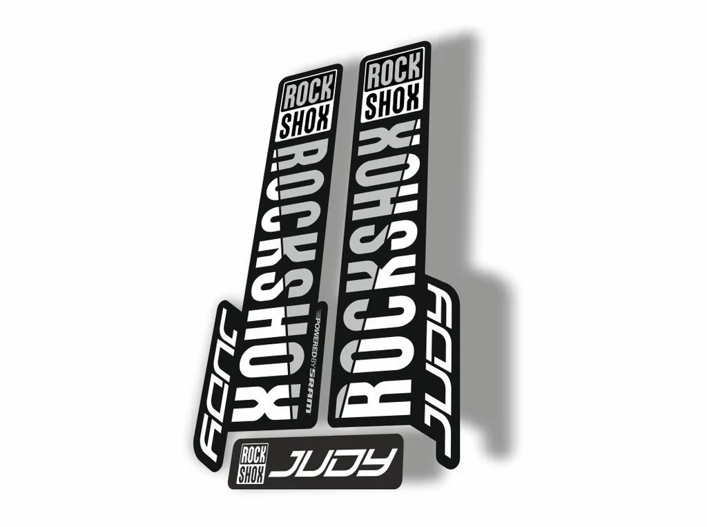 Rock Shox JUDY 2018 Fork Decal Mountain Bike Cycling Sticker Adhesive White
