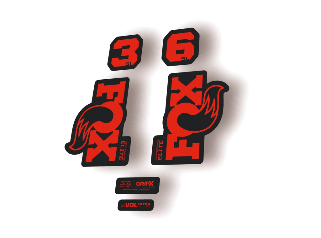 FOX 36 SL Elite 2026 Fork Factory Suspension Decal Sticker Adhesive Red