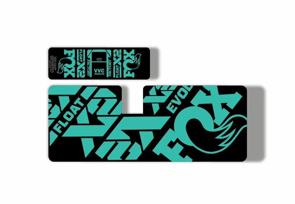 FOX Float X2 2021 MTB Rear Shock Suspension Sticker Adhesive Decal Kit Dolphin