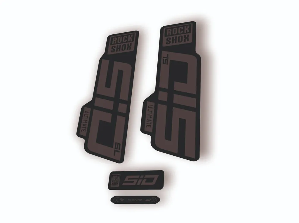 Rock Shox SID SL Ultimate 2024 Fork Decal MTB Cycling Sticker Kit Gray
