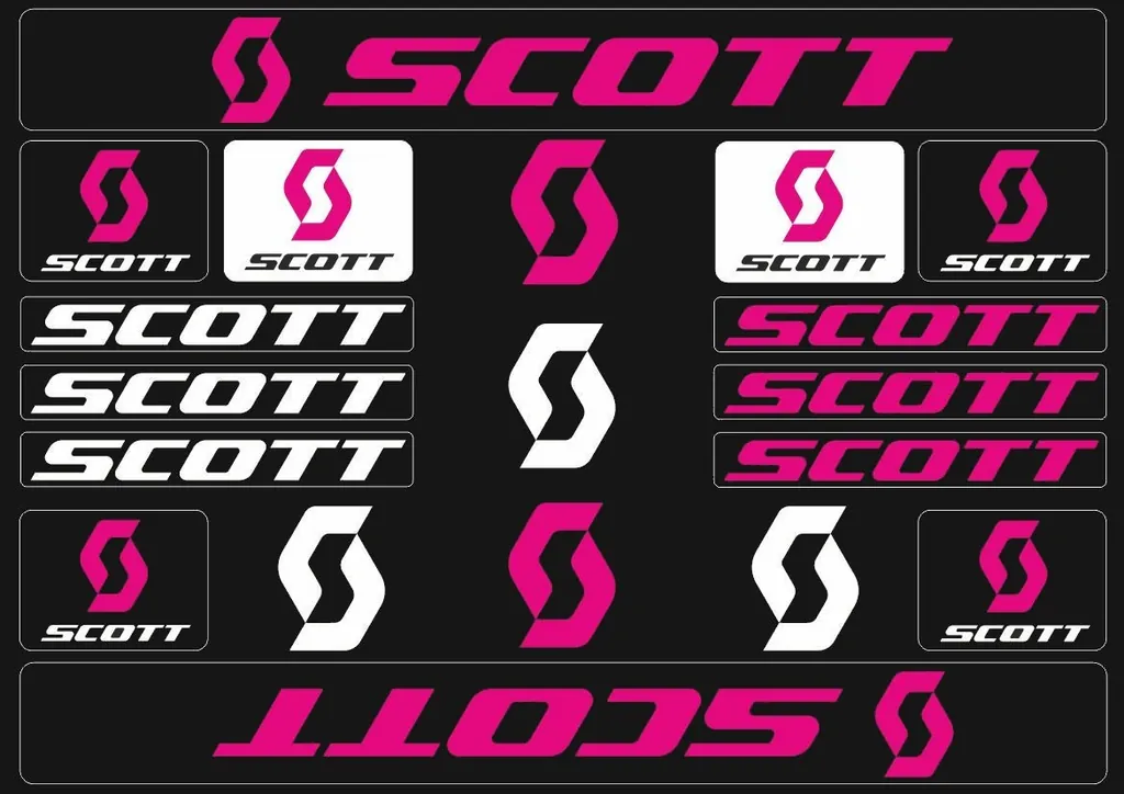 Bicycle Vinyl Stickers – Compatible with Scott Bikes – Purple