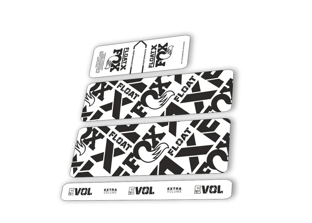 Fox 2022 Float X Performance Rear Shock Suspension Sticker Decal Black
