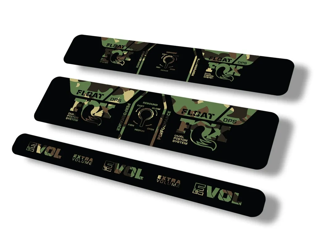FOX Float DPS 2021 Performance Rear Shock Suspension Sticker Decal Camo