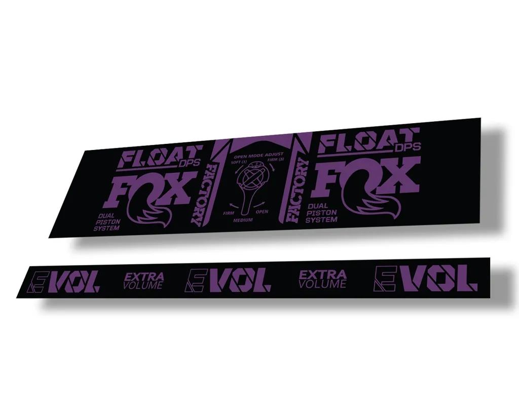 FOX Float DPS 2021 Rear Shock Suspension Factory Sticker Adhesive Decal Purple