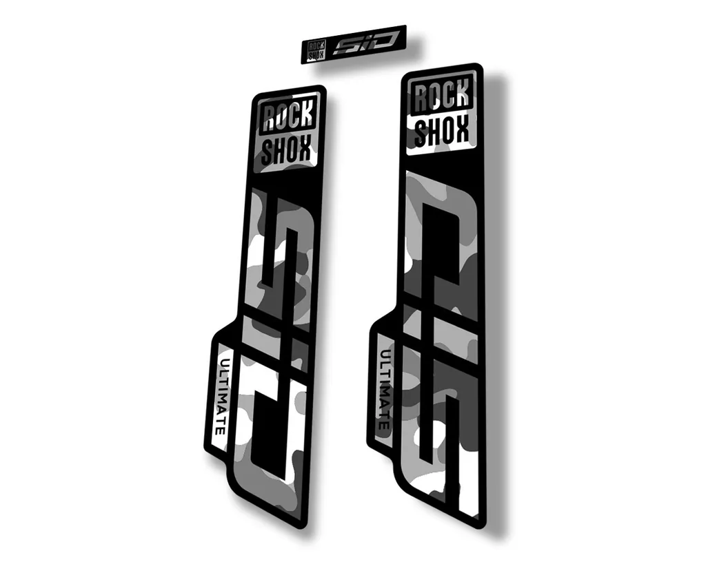 Rock Shox SID 2021 ULTIMATE Fork Decal Mountain Bike Cycling Sticker White Camo
