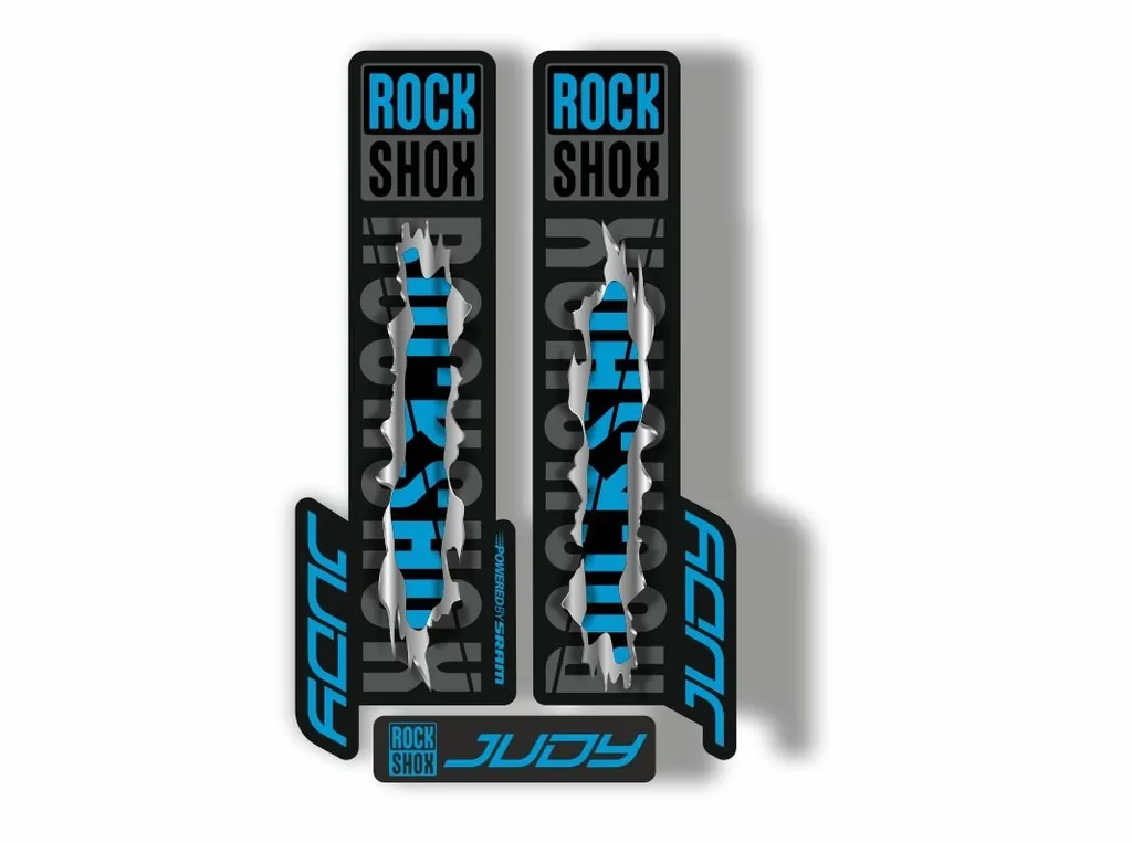 Rock Shox JUDY 2018 Fork Decal Mountain Bike Cycling Sticker Adhesive Metal Torn