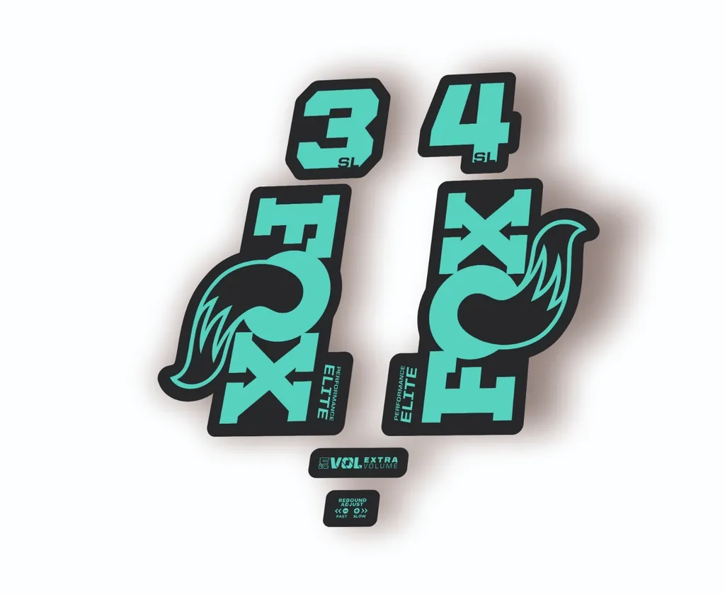 FOX 34 SL Elite Performance 2026 Fork Factory Decal Sticker Adhesive Dolphin