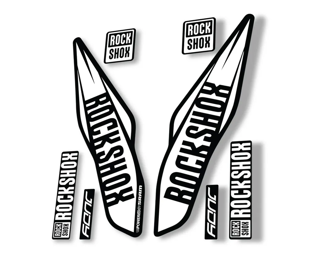 Rock Shox Judy 2017 Fork Decal Bike Cycling Sticker Adhesive White