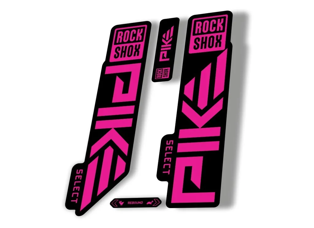 Rock Shox PIKE SELECT 2023 Mountain Bike Cycling Decal Sticker Adhesive Pink