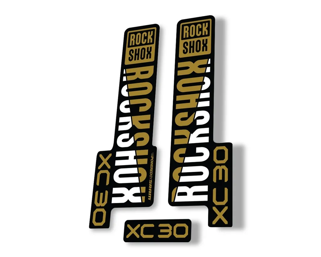 Rock Shox XC 30 2020 Fork Decal Mountain Bike Cycling Sticker Adhesive Gold