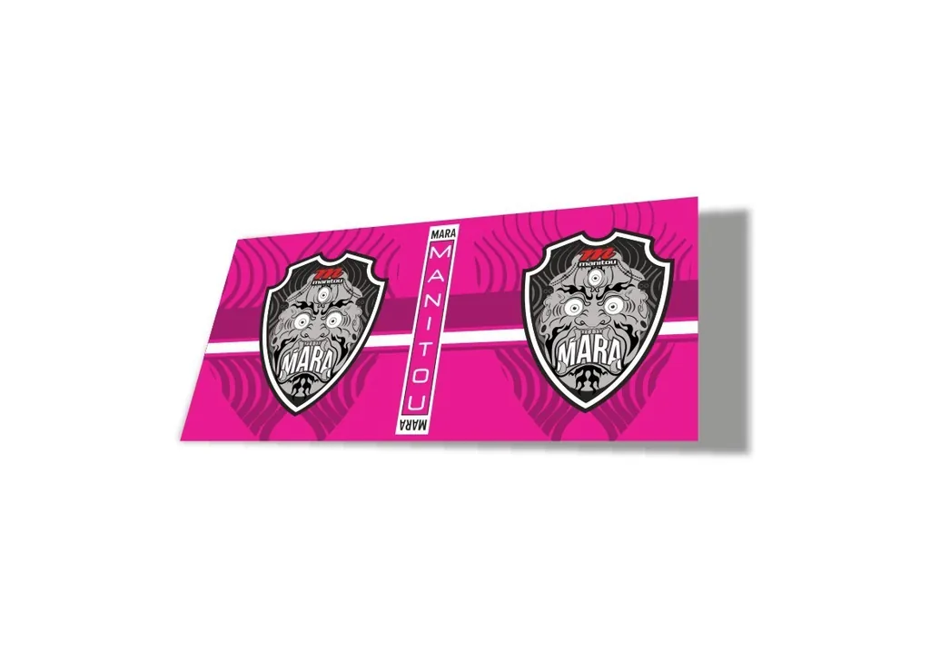 Manitou Mara 2020 Rear Shock Suspension Factory Sticker Decal Pink