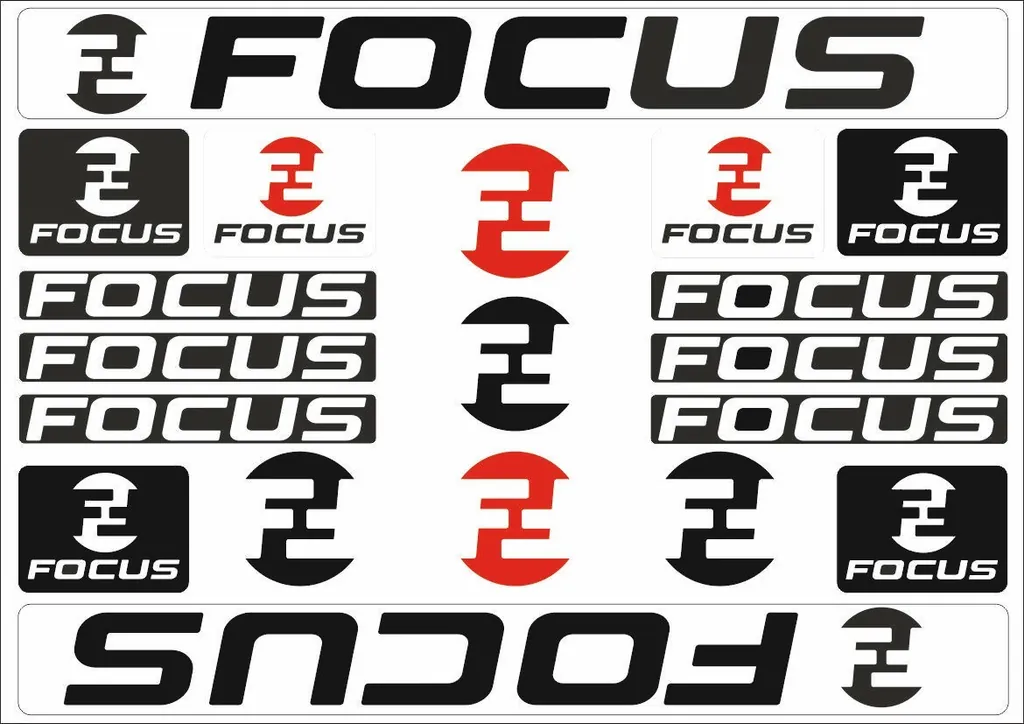 Bicycle Vinyl Frame Stickers – Compatible with FOCUS Bikes – Black