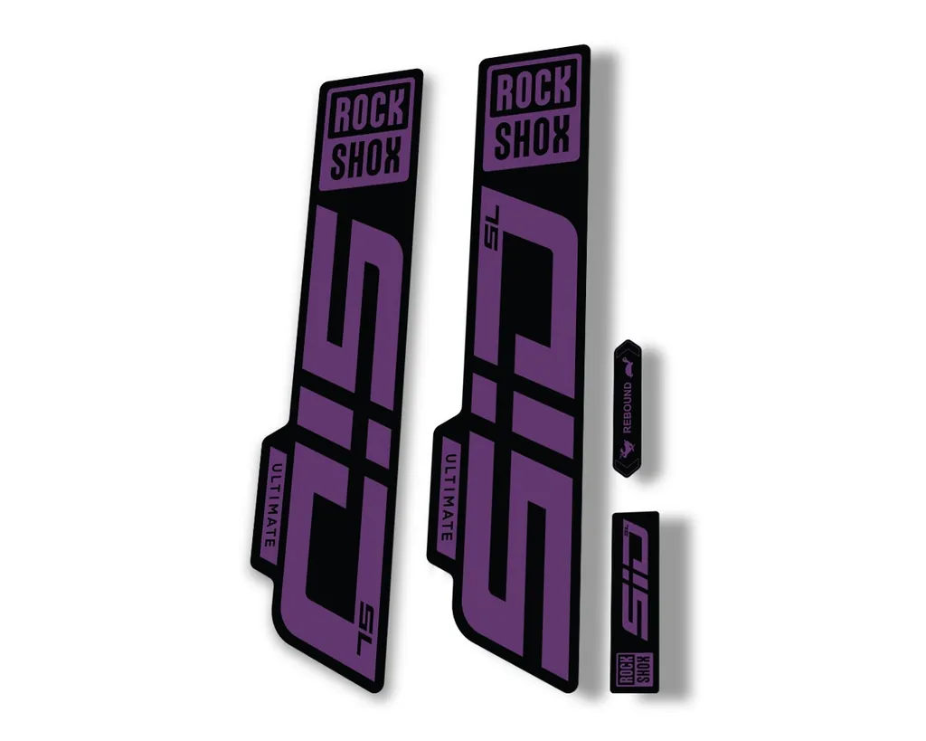 Rock Shox SID SL Ultimate 2021 Mountain Bike Cycling Decal Sticker Purple