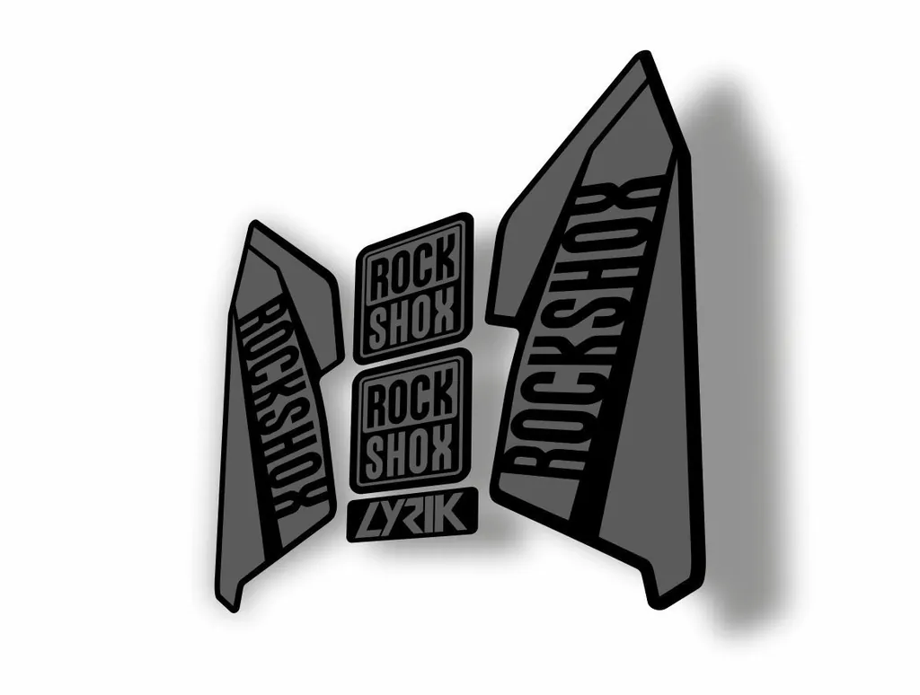 Rock Shox Lyrik 2016 Fork Decal Bike Cycling Sticker Gray