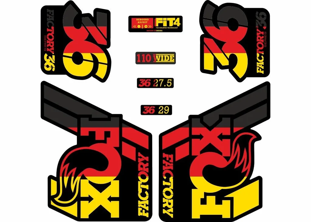 FOX 36 Float 2018-19 Forks Suspension Factory Decal Sticker Adhesive DE Theme