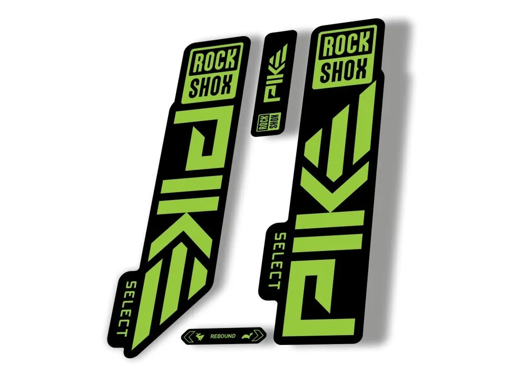 Rock Shox PIKE SELECT 2023 Mountain Bike Cycling Decal Sticker Adhesive Green