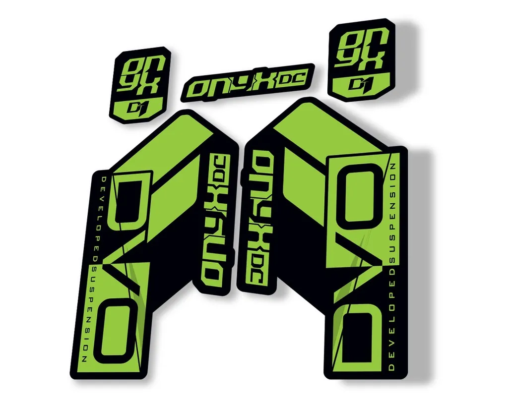 DVO Onyx DC D1 2019 Fork Suspension Sticker Factory Decal Adhesive Green