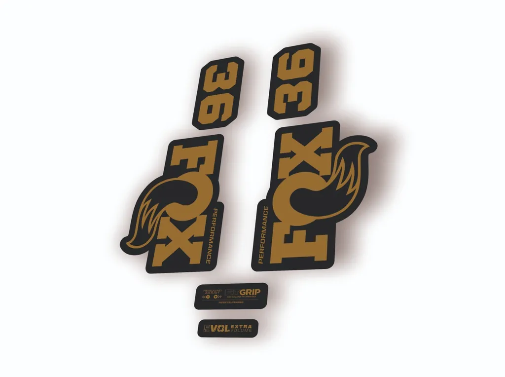 FOX 36 Performance 2026 Fork Factory Suspension Decal Sticker Adhesive Gold