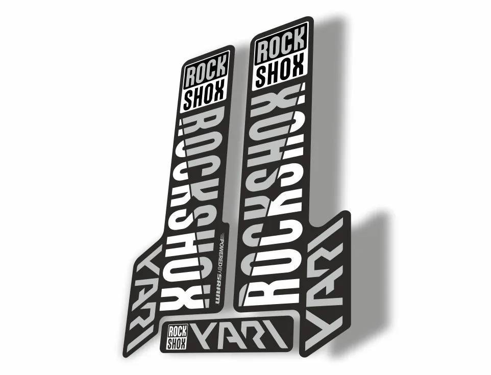 Rock Shox YARI 2018 Fork Decal Mountain Bike Cycling Sticker Adhesive White