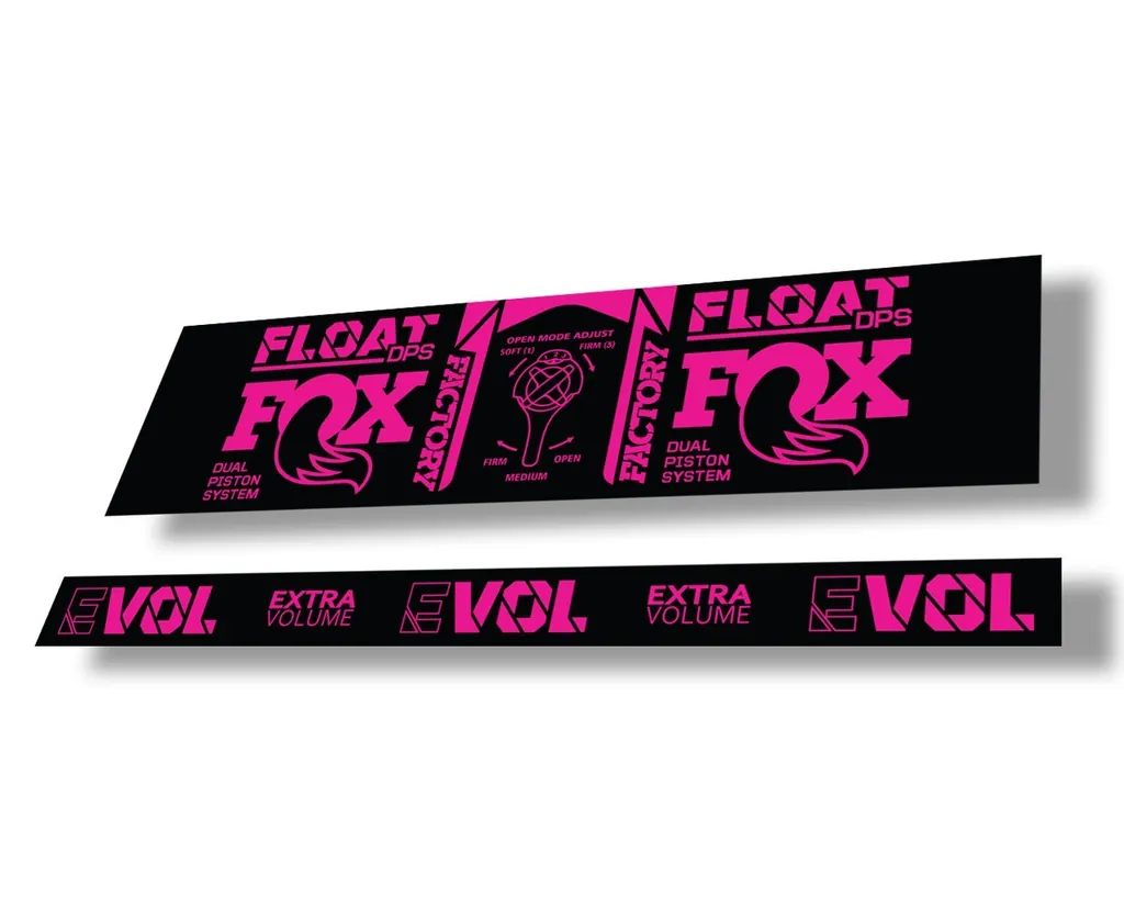 FOX Float DPS 2021 Rear Shock Suspension Factory Sticker Adhesive Decal Pink