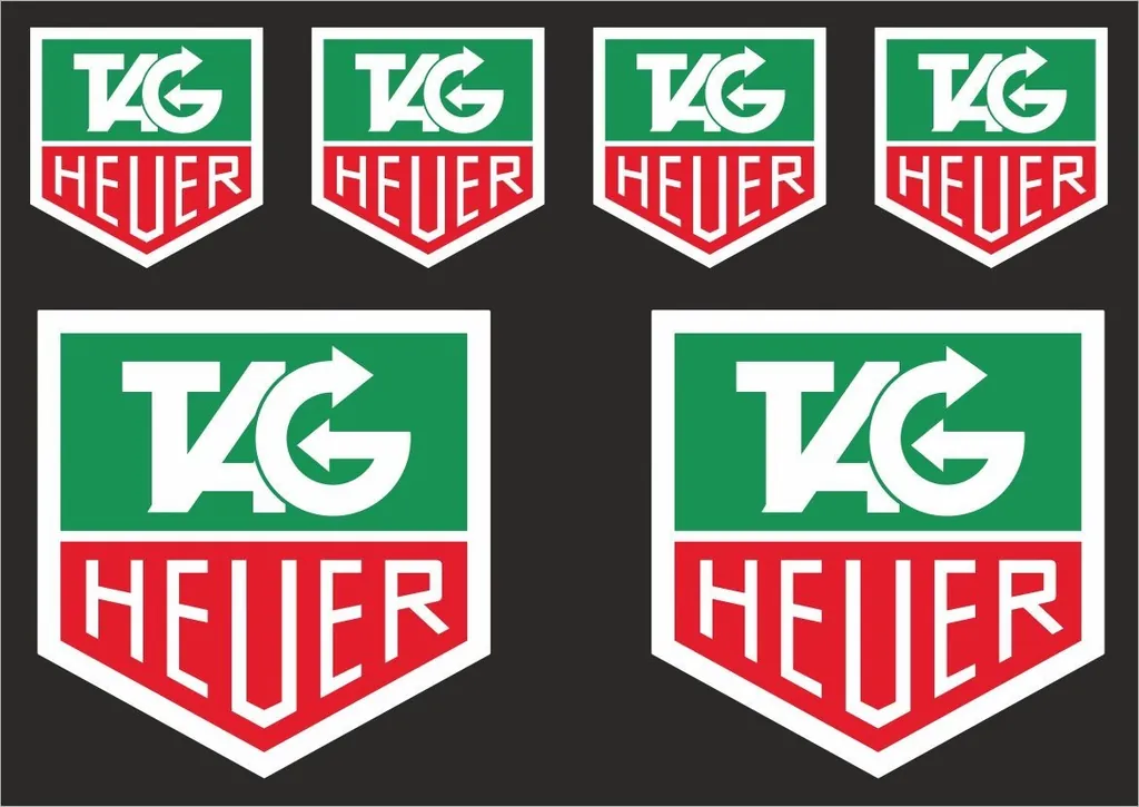 TAG HEUER Motorcyle Suspension Fork Decal Sticker Graphic Set Vinyl 6 Pcs