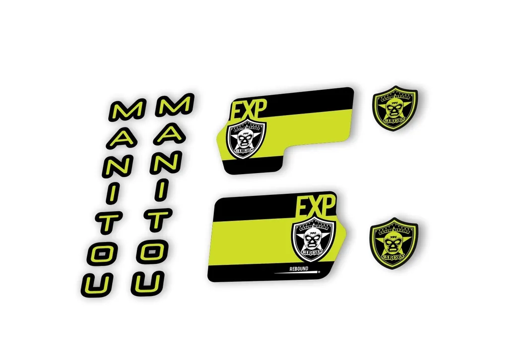 Manitou Circus Expert 2020 Fork Suspension Decal Kit Sticker Lime Green